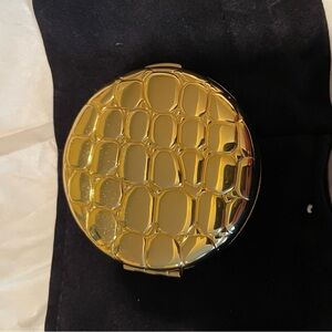 Gold Textured Compact Mirror
